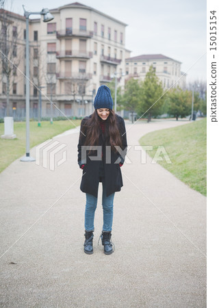 young beautiful long hair model woman young beautiful long hair model woman 15015154