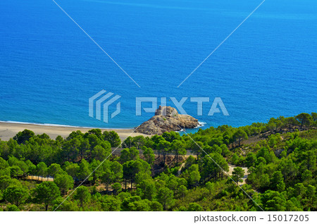 Torn Beach in Hospitalet del Infant, Spain Torn Beach in Hospitalet del Infant, Spain 15017205