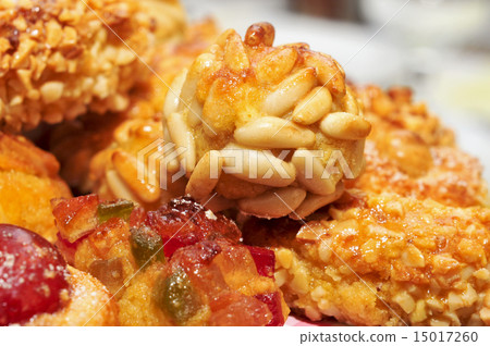 panellets, typical pastries of Catalonia, Spain, eaten in All Sa 15017260