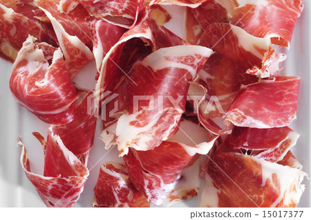 spanish serrano ham served as tapas 15017377