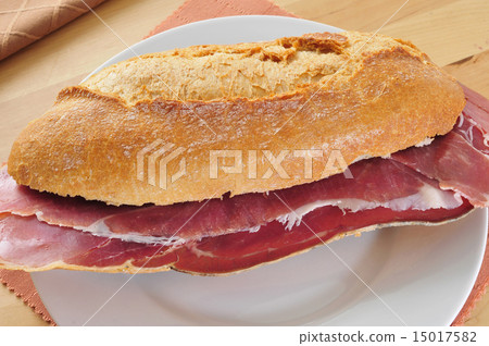 spanish serrano ham sandwich 15017582