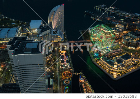 Yokohama Landmark Tower Observation Floor Night View Yokohama Landmark Tower Observation Floor Night View 15018588