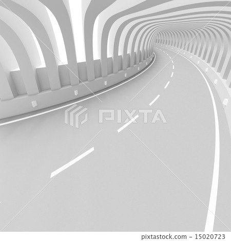 White Futuristic Tunnel White Futuristic Tunnel 15020723