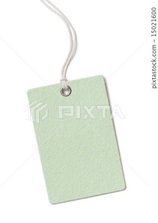 Blank cardboard price tag or label isolated on white background 15021600