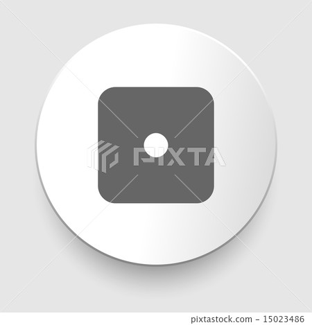 Vector illustration of one dices - side with 1 15023486
