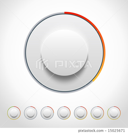 Vector Lights Knobs Set for Web and Mobile applica Vector Lights Knobs Set for Web and Mobile applica 15025671