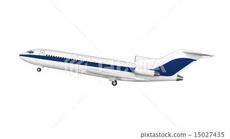Passenger airplane isolated on white background Passenger airplane isolated on white background 15027435