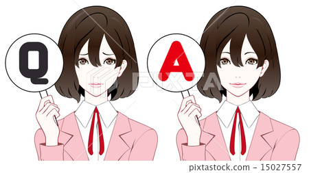 Suit women Q & A - Stock Illustration [15027557] - PIXTA