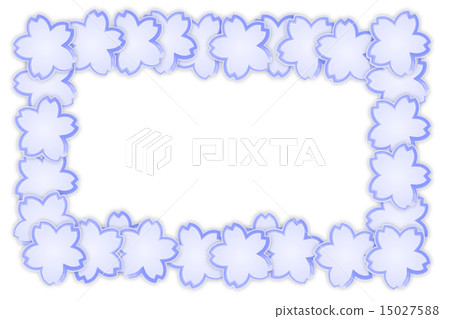 Flower frame _ blue 15027588
