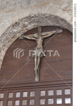 Crucifix in Porec Euphrasian Basilica, Croatia Crucifix in Porec Euphrasian Basilica, Croatia 15028011