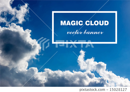 Vector abstract cloud banner. Vector abstract cloud banner. 15028127