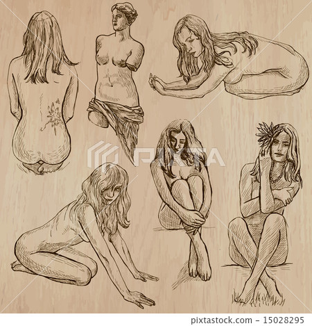 Nudity in Art - Hand drawn vectors 15028295