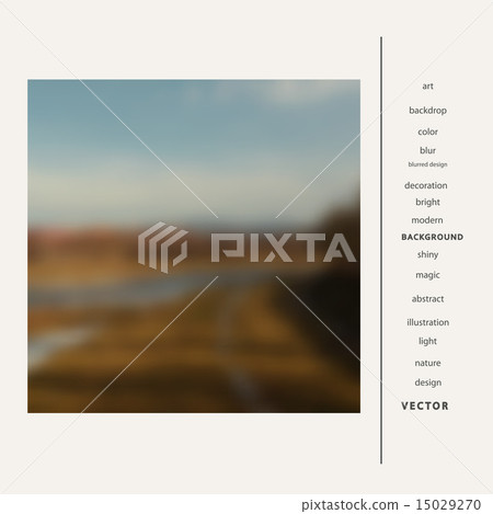 Blur background natural landscape with the river 15029270