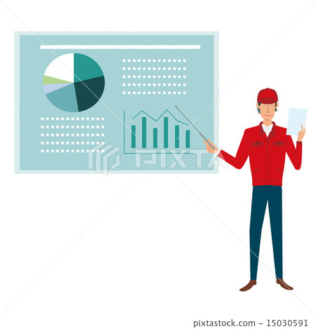 Worker gas station stand mechanic illustration Worker gas station stand mechanic illustration 15030591