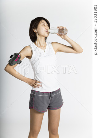 女性鍛煉跑步體育垂直 15031903