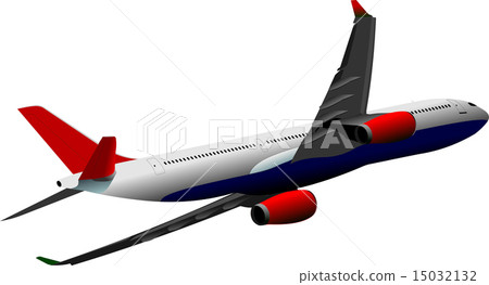 Airplane on the air. Vector illustration Airplane on the air. Vector illustration 15032132