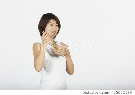 Female exercise Healthy meal Sports Female exercise Healthy meal Sports 15032189