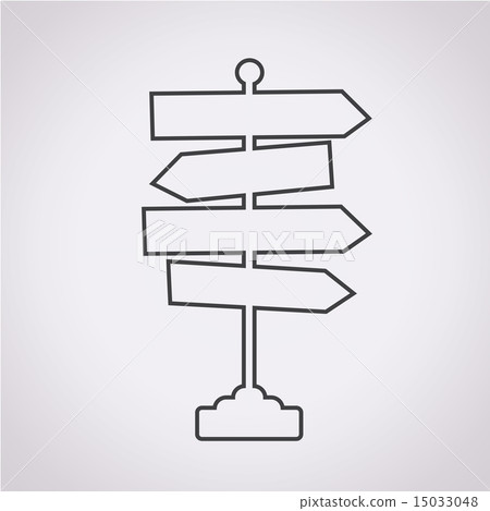 Direction road sign icon 15033048
