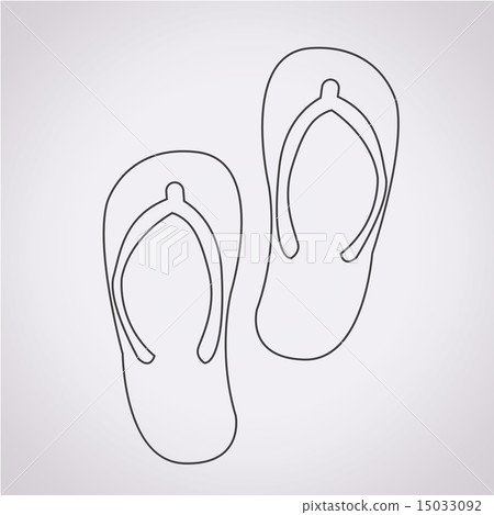 插图素材: slippers icon