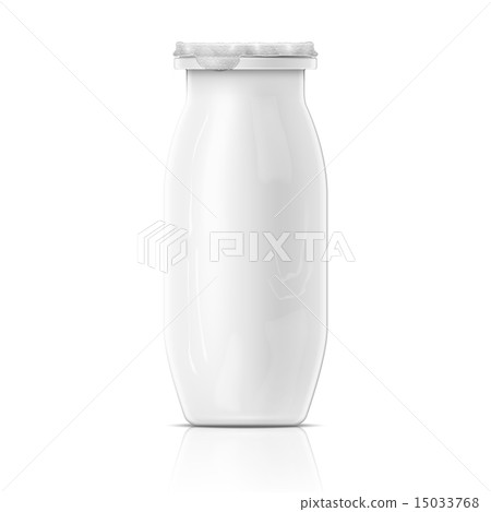 Small white yougurt bottle template. Small white yougurt bottle template. 15033768