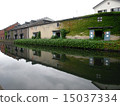 Upper and lower symmetry Hakodate City Otaru Canal 15037334