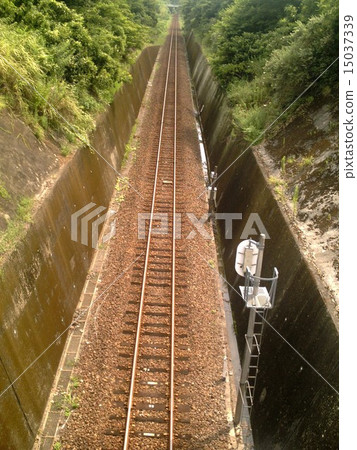 Nostalgic original scenery Countryside single track Non-electrified route Nostalgic original scenery Countryside single track Non-electrified route 15037339