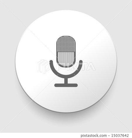 Retro microphone vector icon. Retro microphone vector icon. 15037642