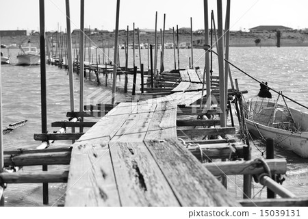 Black and white jetty 15039131