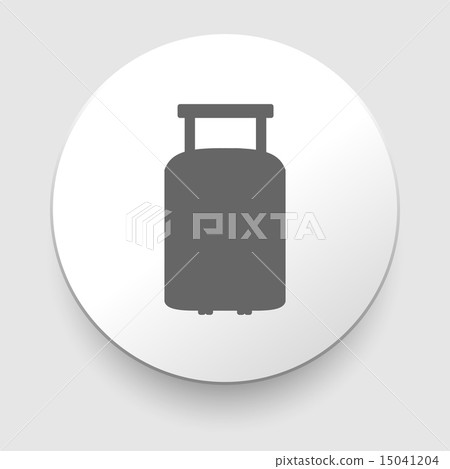 travel luggage suitcase web black icon 15041204