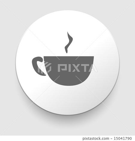 Hot coffee cup on saucer Hot coffee cup on saucer 15041790