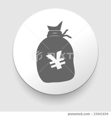 Illustration of a big sack with Yen currency sign Illustration of a big sack with Yen currency sign 15041834