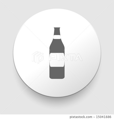 Bottle of beer - vector illustration Bottle of beer - vector illustration 15041886