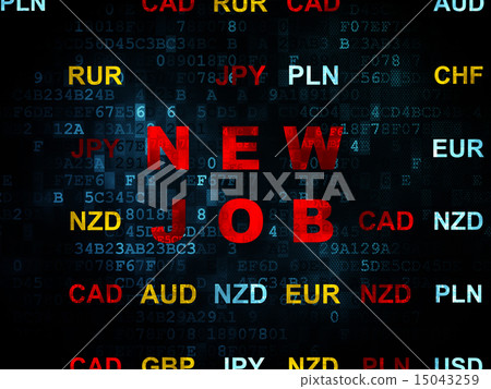 Business concept: New Job on Digital background 15043259