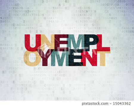 Business concept: Unemployment on digital background Business concept: Unemployment on digital background 15043362