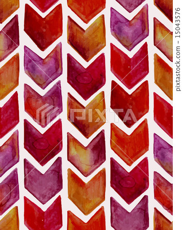 Vector Seamless Watercolor Geometric Pattern 15043576