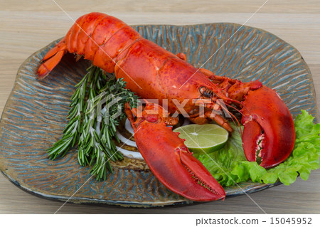 Red boiled lobster Red boiled lobster 15045952