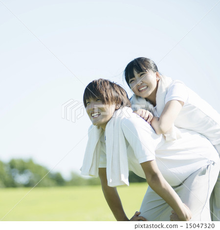 A crazy looking at a meadow A crazy looking at a meadow 15047320