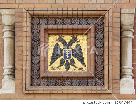 Exterior decoration of the mosaic on the Church Exterior decoration of the mosaic on the Church 15047444