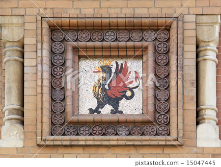 Exterior decoration of the mosaic on the Church Exterior decoration of the mosaic on the Church 15047445