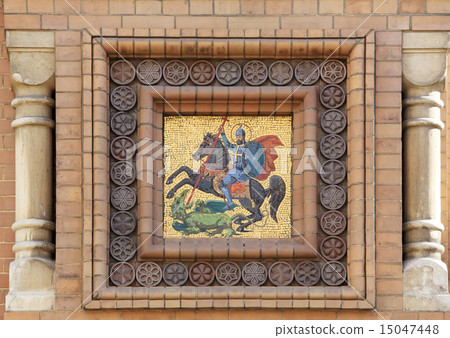 Exterior decoration of the mosaic on the Church Exterior decoration of the mosaic on the Church 15047448