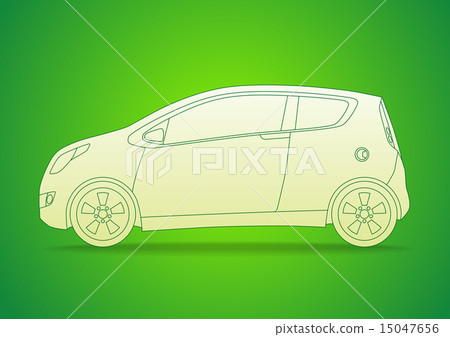 汽車線描插圖 汽車線描插圖 15047656