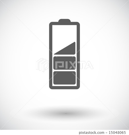 Charging the battery, single icon. Charging the battery, single icon. 15048065
