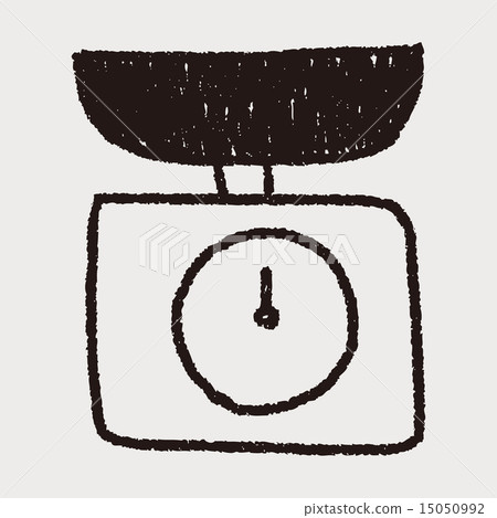 scale weight doodle drawing 15050992