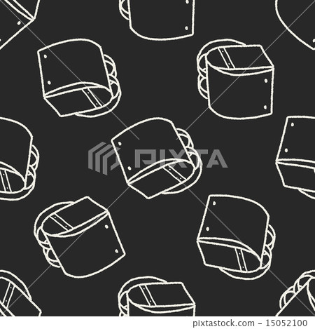 doodle School bag seamless pattern background 15052100