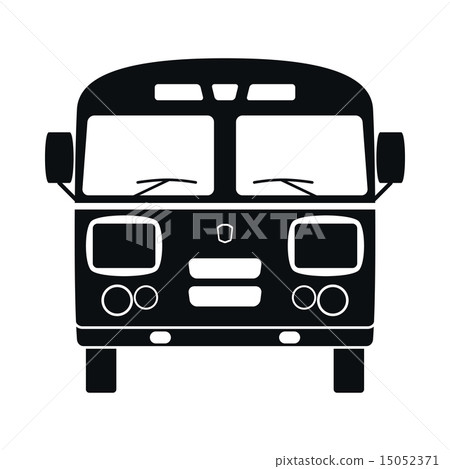 Retro Bus Icon, Vector Illustration 15052371