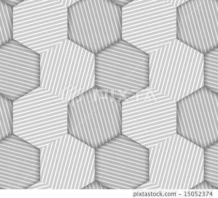 Striped Hexagons Geometric Vector Seamless Pattern Striped Hexagons Geometric Vector Seamless Pattern 15052374