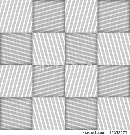 Striped Squares Geometric Vector Seamless Pattern 15052375
