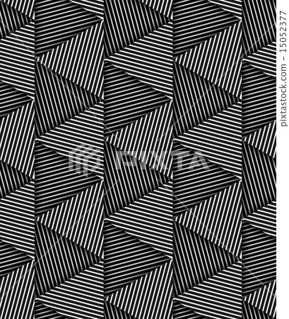 Striped Triangle Geometric Vector Seamless Pattern Striped Triangle Geometric Vector Seamless Pattern 15052377
