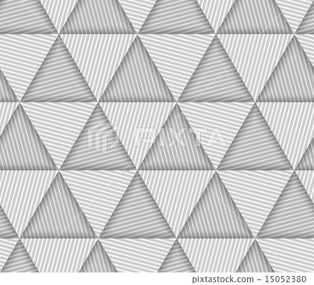 Striped Triangle Geometric Vector Seamless Pattern 15052380
