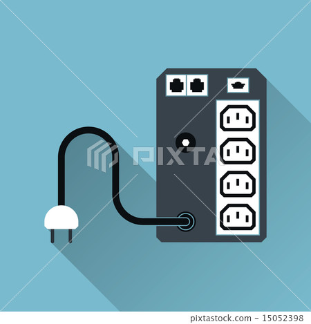 UPS Uninterruptible Power Supply Icon, Vector UPS Uninterruptible Power Supply Icon, Vector 15052398